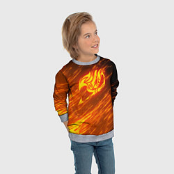 Свитшот детский NATSU DRAGNEEL, цвет: 3D-меланж — фото 2