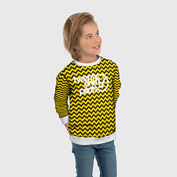 Свитшот детский 21 Pilots: Yellow ZigZag, цвет: 3D-белый — фото 2