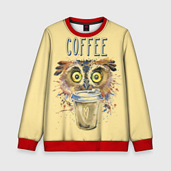 Детский свитшот Owls like coffee