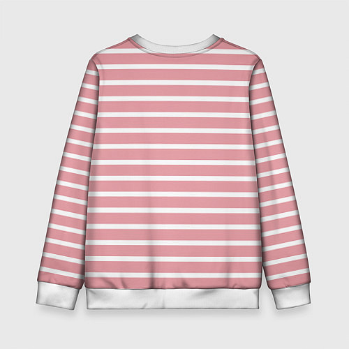 Детский свитшот Black Pink: Striped Geometry / 3D-Белый – фото 2