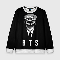 Свитшот детский BTS Captain, цвет: 3D-белый