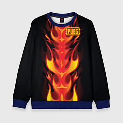 Свитшот детский PUBG: Hell Flame, цвет: 3D-синий