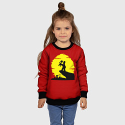 Свитшот детский Гомер и барт, цвет: 3D-черный — фото 2