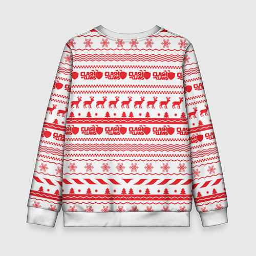 Детский свитшот Clash of Clans: NY Pattern / 3D-Белый – фото 2