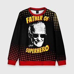 Детский свитшот Stan Lee: Father of Superhero