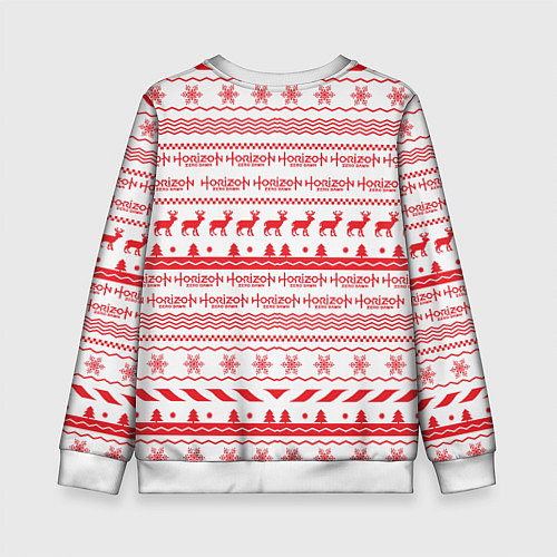 Детский свитшот Horizon Zero Dawn: New Year / 3D-Белый – фото 2