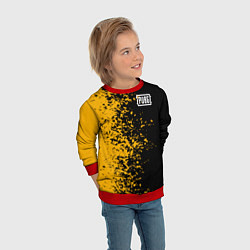 Свитшот детский PUBG: Yellow vs Black, цвет: 3D-красный — фото 2
