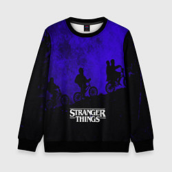 Свитшот детский Stranger Things: Moon Biker, цвет: 3D-черный