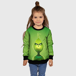 Свитшот детский Гринч, цвет: 3D-черный — фото 2