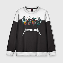 Свитшот детский Metallica, цвет: 3D-белый