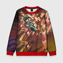 Свитшот детский Моя геройская академия, цвет: 3D-красный