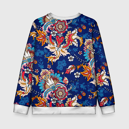 Детский свитшот Экзотический орнамент / 3D-Белый – фото 2