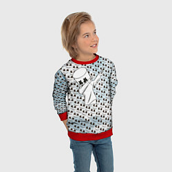 Свитшот детский Marshmello DAB, цвет: 3D-красный — фото 2