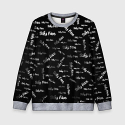 Свитшот детский Sally Face: Black Pattern, цвет: 3D-меланж