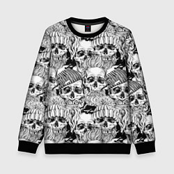 Детский свитшот Hipster skulls