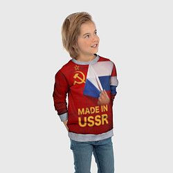 Свитшот детский MADE IN USSR, цвет: 3D-меланж — фото 2
