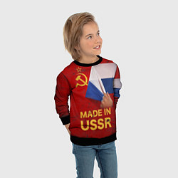 Свитшот детский MADE IN USSR, цвет: 3D-черный — фото 2