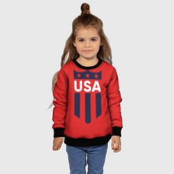 Свитшот детский USA, цвет: 3D-черный — фото 2