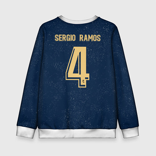 Детский свитшот Sergio Ramos away 19-20 / 3D-Белый – фото 2