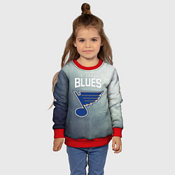 Свитшот детский St Louis Blues, цвет: 3D-красный — фото 2