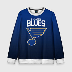 Свитшот детский St Louis Blues, цвет: 3D-белый