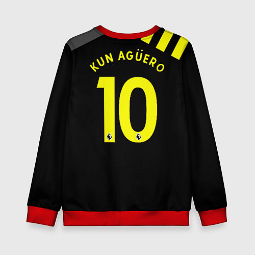 Детский свитшот Aguero away 19-20 / 3D-Красный – фото 2