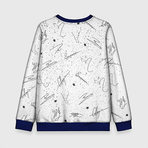 Детский свитшот STRAY KIDS АВТОГРАФЫ / 3D-Синий – фото 2