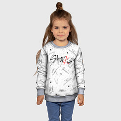 Свитшот детский STRAY KIDS АВТОГРАФЫ, цвет: 3D-меланж — фото 2