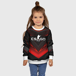 Свитшот детский CS GO logo, цвет: 3D-белый — фото 2