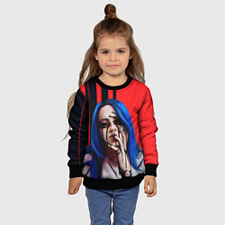 Свитшот детский Billie Eilish: Demon, цвет: 3D-черный — фото 2