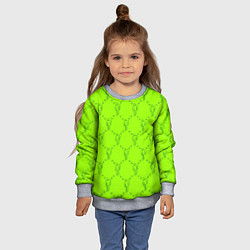 Свитшот детский Billie Eilish: Acid Pattern, цвет: 3D-меланж — фото 2