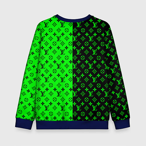 Детский свитшот BILLIE EILISH x LV Green / 3D-Синий – фото 2