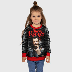 Свитшот детский Князь Анархия спина, цвет: 3D-красный — фото 2