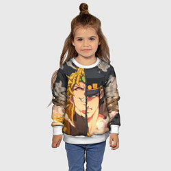 Свитшот детский Dio Brando x Jotaro, цвет: 3D-белый — фото 2