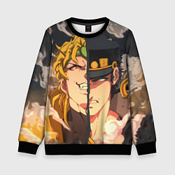 Свитшот детский Dio Brando x Jotaro, цвет: 3D-черный