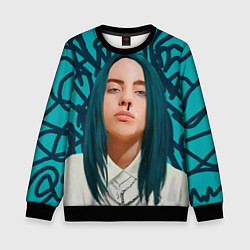 Свитшот детский Billie Eilish, цвет: 3D-черный