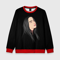 Свитшот детский Billie Eilish: Black Style, цвет: 3D-красный