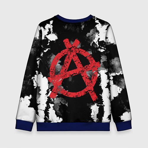 Детский свитшот Князь Анархия спина / 3D-Синий – фото 2