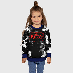 Свитшот детский Князь Анархия спина, цвет: 3D-синий — фото 2