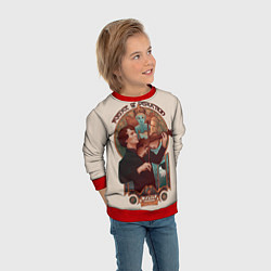 Свитшот детский Sherlock, цвет: 3D-красный — фото 2