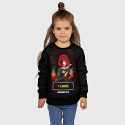 Свитшот детский UNDERTALE, цвет: 3D-черный — фото 2