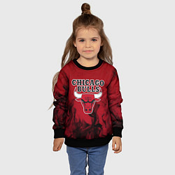 Свитшот детский CHICAGO BULLS, цвет: 3D-черный — фото 2