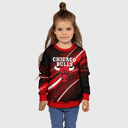 Свитшот детский CHICAGO BULLS, цвет: 3D-красный — фото 2
