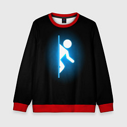 Свитшот детский Portal, цвет: 3D-красный