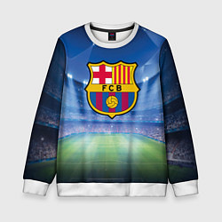 Свитшот детский FC Barcelona, цвет: 3D-белый