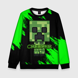 Свитшот детский MINECRAFT CREEPER, цвет: 3D-черный
