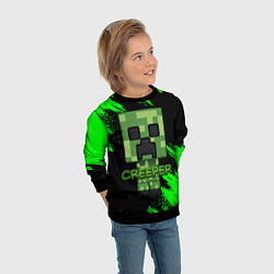 Свитшот детский MINECRAFT CREEPER, цвет: 3D-черный — фото 2