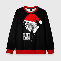 Свитшот детский Новогодний Острые Козырьки, цвет: 3D-красный