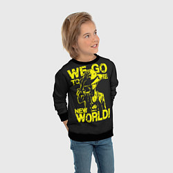 Свитшот детский One Piece We Go World, цвет: 3D-черный — фото 2