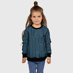 Свитшот детский Стильный узор, цвет: 3D-черный — фото 2